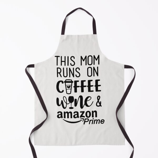 Item preview, This Mom Runs On Coffee Wine and Amazon Prime designed and sold by TheVectorFolk.
