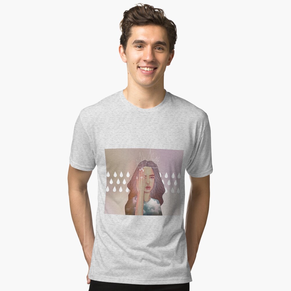 Vista previa del artículo con la obra «Camiseta de tejido mixto», diseñado y vendido por misskatz.