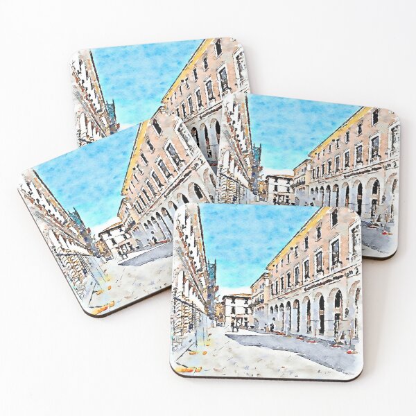 Item preview, L'Aquila: street and buildings designed and sold by Giuseppe Cocco.
