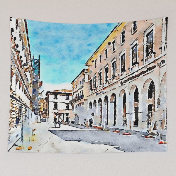 Item preview, L'Aquila: street and buildings designed and sold by Giuseppe Cocco.