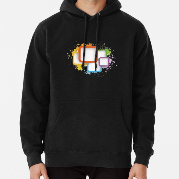 Colored Squares Pullover Hoodie