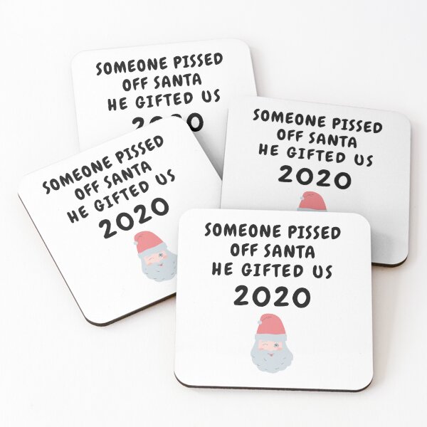 Item preview, 2020 GIFT BY PISSED OFF SANTA FUNNY SANTA SARCASTIC QUOTE T SHIRT [SS8] designed and sold by HIPNOTIZAR  CRAFTS.