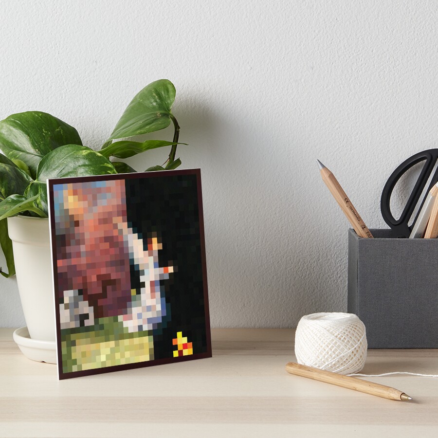 "Minecraft Painting The Void" Art Board Print by Redbubble