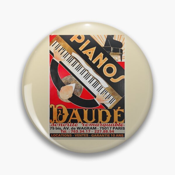 Item preview, Pianos Daude Art Deco Poster designed and sold by BritishYank.