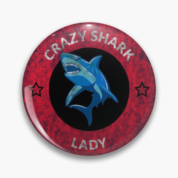 Item preview, Crazy Shark Lady Ring distressed designed and sold by Coder-T.