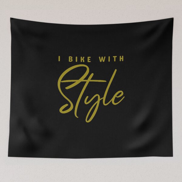 Item preview, I Bike With Style, Cyclist designed and sold by ilovetshirts87.