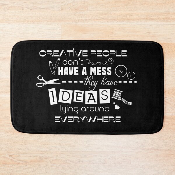 Item preview,  Creative people quote white designed and sold by PurrfectCorner.
