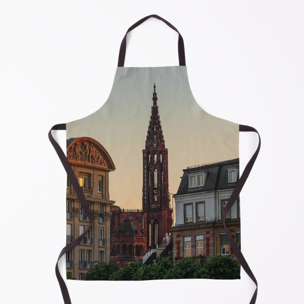 Item preview, Strasbourg cathedral ion sunset colors at the evening , France designed and sold by Alexander Sorokopud.