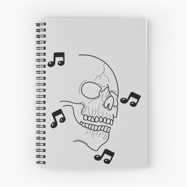 Item preview, Small musical notes with skull designed and sold by BV-creas.