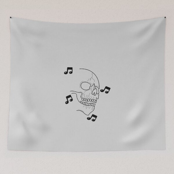Item preview, Small musical notes with skull designed and sold by BV-creas.