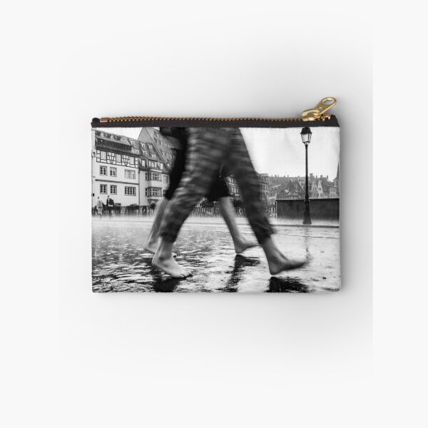 Item preview, Rain in the city. People walk barefoot on the asphalt. designed and sold by Alexander Sorokopud.