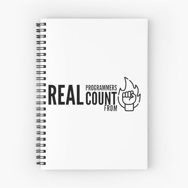 Item preview, Real Programmers Count From 0 (black) designed and sold by Stornu2Ruedas.