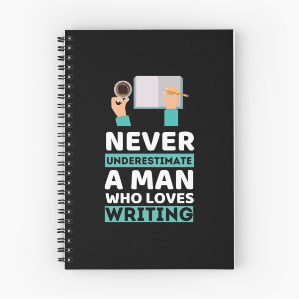 Item preview, Never Underestimate A Man Who Loves Writing designed and sold by bifkee19.