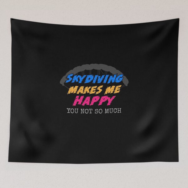 Item preview, Skydiving Makes Me Happy designed and sold by ashburylee.