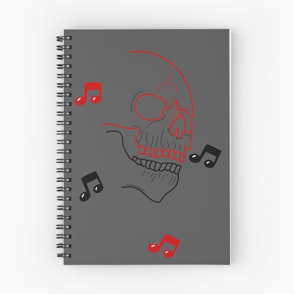 Item preview, Small musical notes with two-tone skull designed and sold by BV-creas.