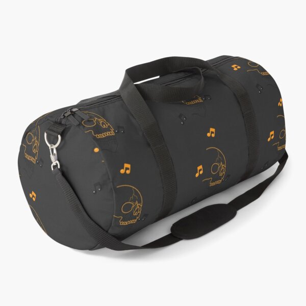 Item preview, Small musical notes with two-tone orange and gray skull designed and sold by BV-creas.