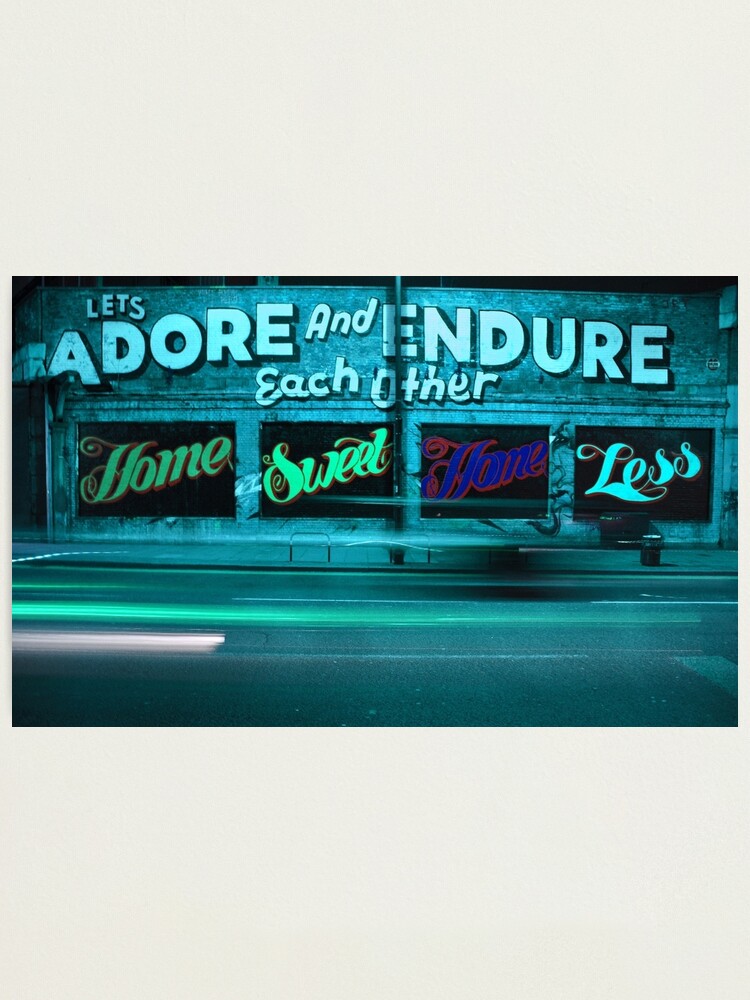 Alternate view of Shoreditch Message Board, London Photographic Print