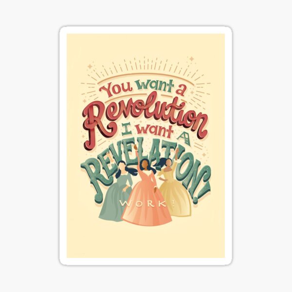 Hamiltion Sisters Work Sticker