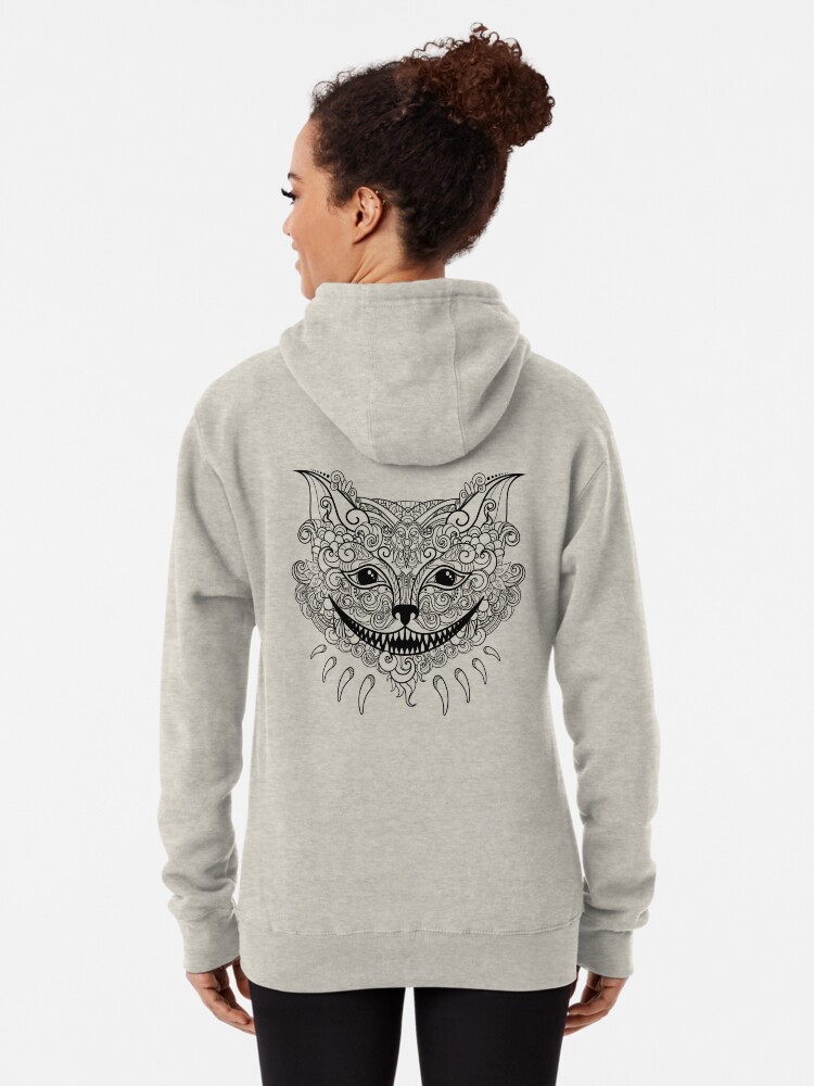 "Decorative Cheshire Cat" Pullover Hoodie by krivoruchko Redbubble
