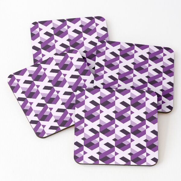 Item preview, Plum Purple // Stripes & Crosses designed and sold by The Wellington Boot.