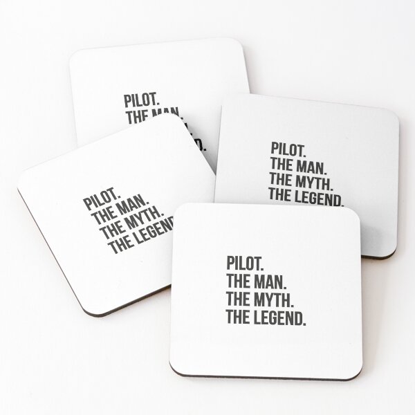 Item preview, Pilot, the man, the myth, the legend. Aviation quotes. designed and sold by paulo silveira.