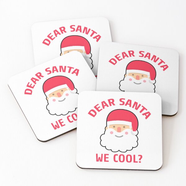 Item preview, Dear Santa We Cool red white font designed and sold by Piztees.