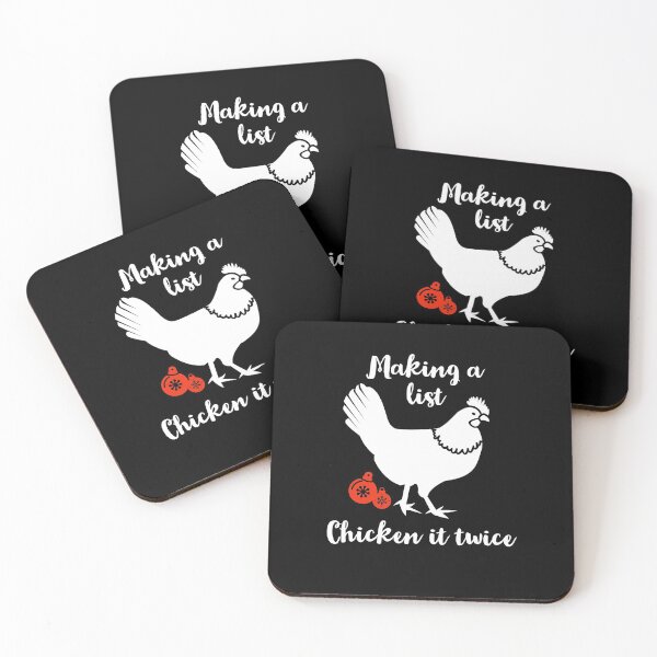 Item preview, Xmas chicken, Making a list  funny xmas. designed and sold by Theleochick.