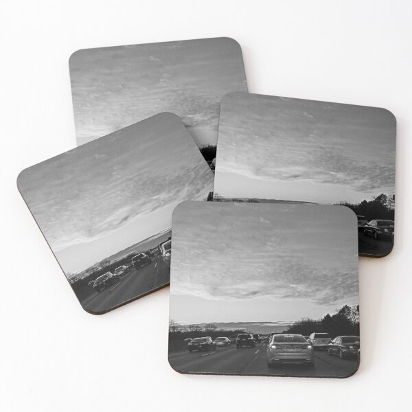 Item preview, Rush Hour Sunset in Michigan Black and White designed and sold by RCPphotography.
