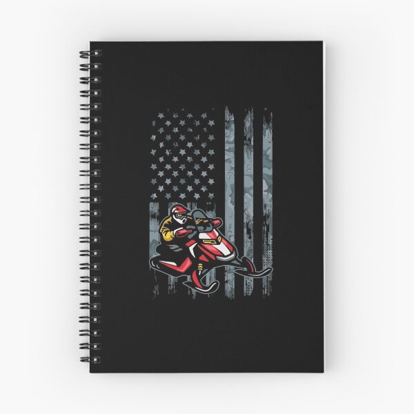 Item preview, Snowmobile Camo USA American Flag Winter Sports designed and sold by Dressed For  Duty.