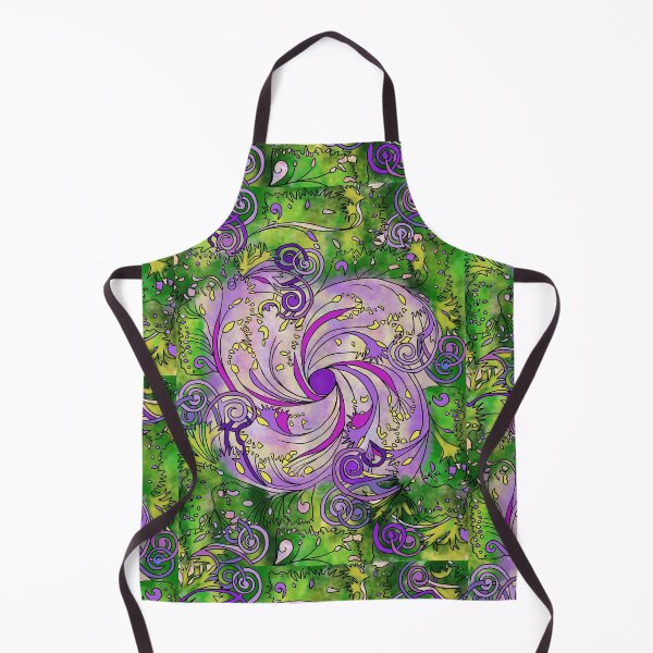 Item preview, Swirl Flower Lavender designed and sold by NeedlingGod.