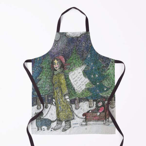 Item preview, The sled ride, winter holiday, Christmas, Yule,  designed and sold by lydiaknoxart.