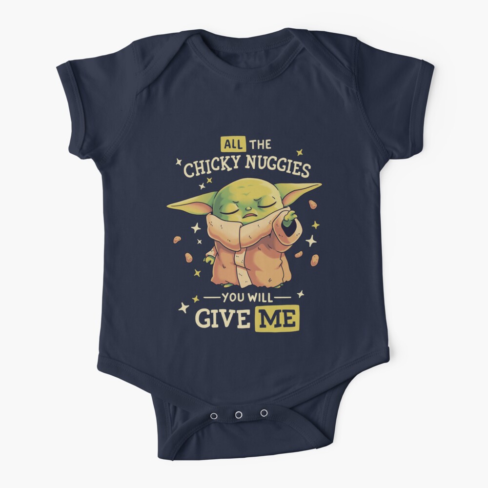 Chicky Nuggies Master // Cute Baby Alien, Geek, Sci-Fi Baby One-Piece