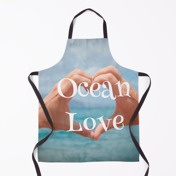 Item preview, Filtered Ocean photo with heart hands designed and sold by janraydesigns.