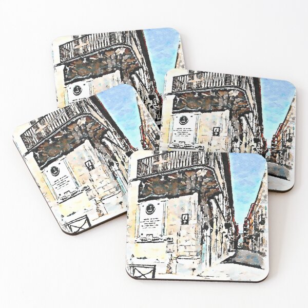 Item preview, L'Aquila: balcony and street designed and sold by Giuseppe Cocco.