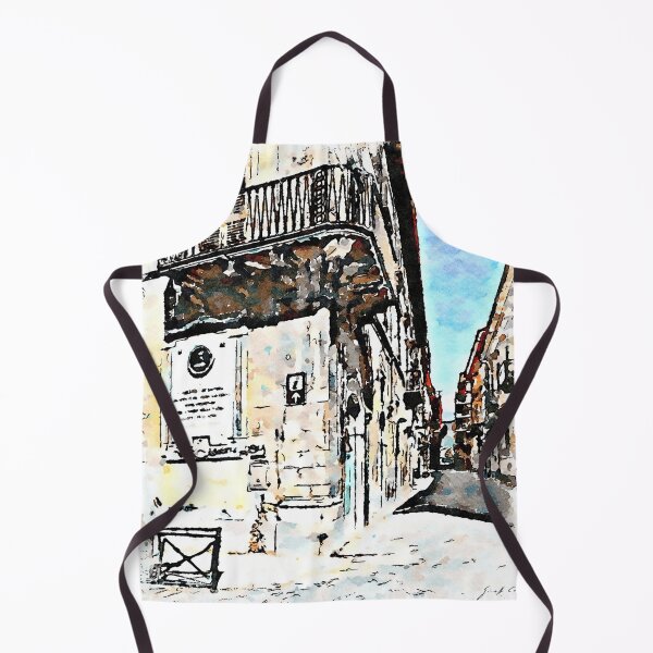 Item preview, L'Aquila: balcony and street designed and sold by Giuseppe Cocco.