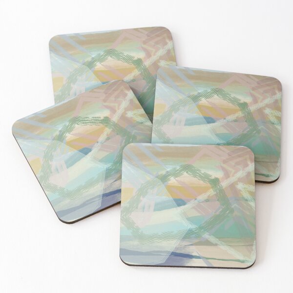 Item preview, Serene Dreamy Calm Abstract Pastel Desert Aesthetic Watercolor designed and sold by NikoleneStudios.