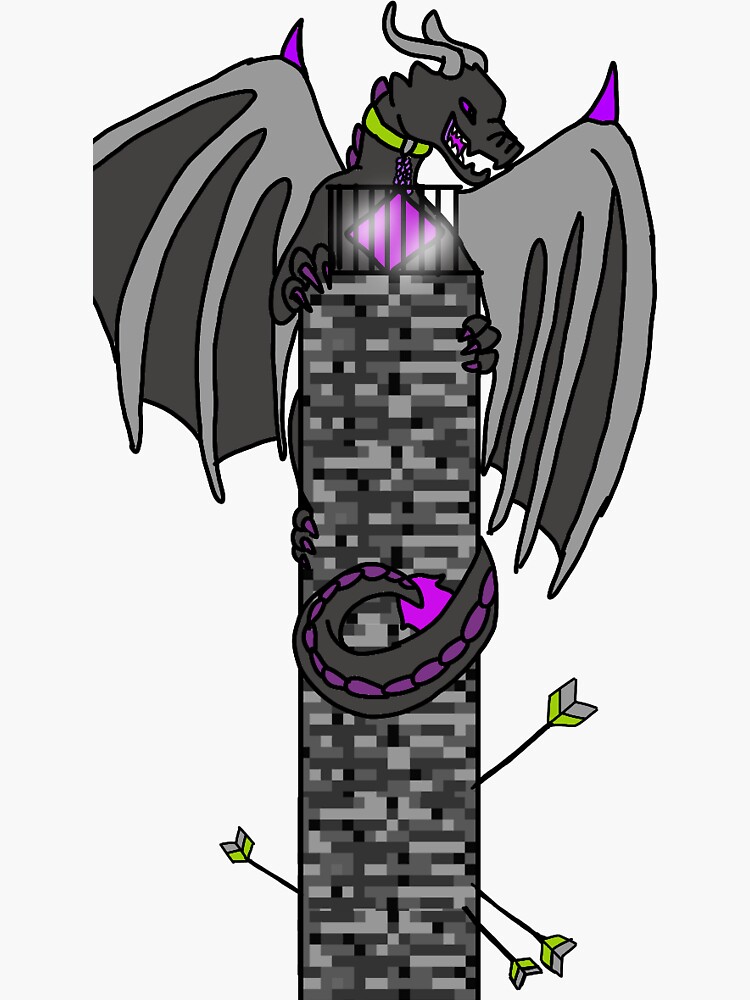 "Ender Dragon" Sticker for Sale by TwaigaTales | Redbubble