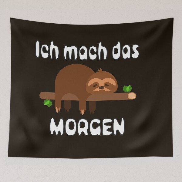 Item preview, Sloth lazy chilling sleep morning grouch funny saying designed and sold by Brinax.