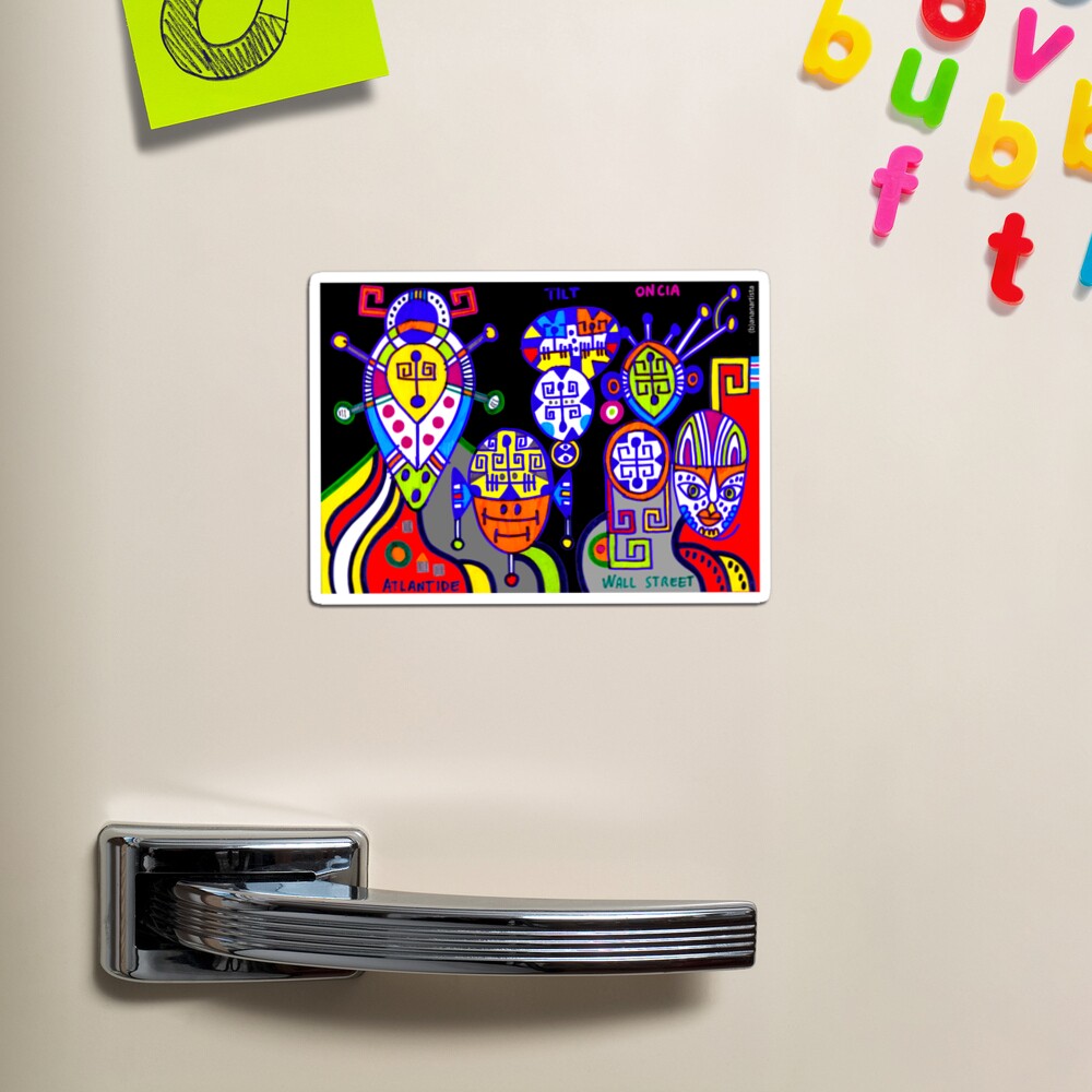 Tilt oncia atlantide wall street (original artwork) Magnet