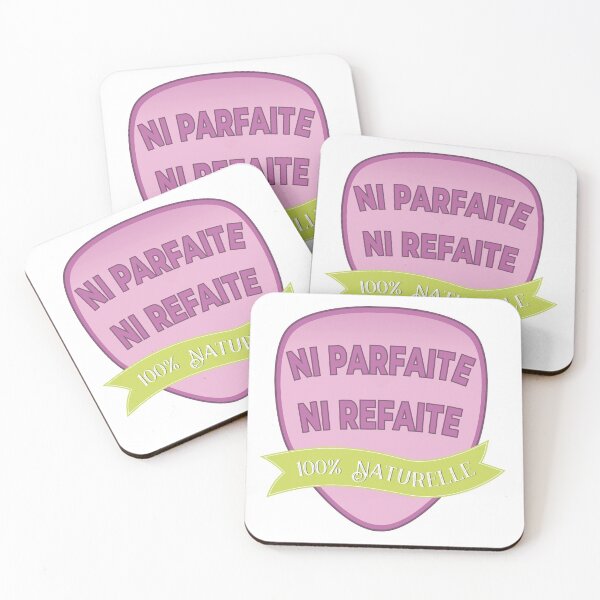 Item preview, Neither Perfect, Neither Redone, 100% natural - Message Femme Humor Cool Fun designed and sold by rubislys.