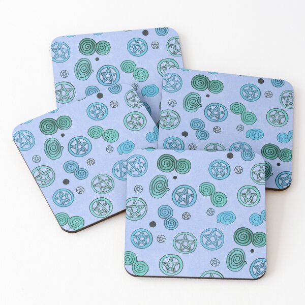 Item preview, pentagram pattern - blue designed and sold by KarolinaSt.