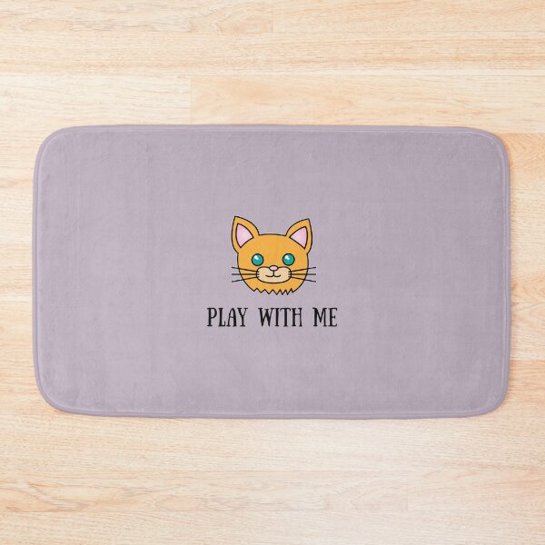 Item preview, Orange Play With Me Cat - Funny Quotes Gift For Cat Lovers designed and sold by Sugar-Magnolia.