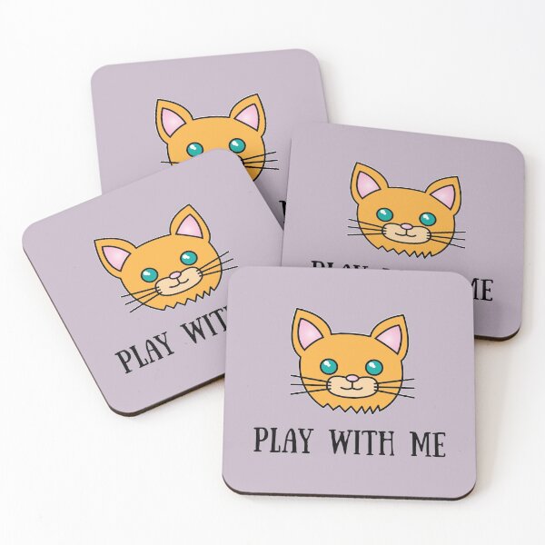 Item preview, Orange Play With Me Cat - Funny Quotes Gift For Cat Lovers designed and sold by Sugar-Magnolia.