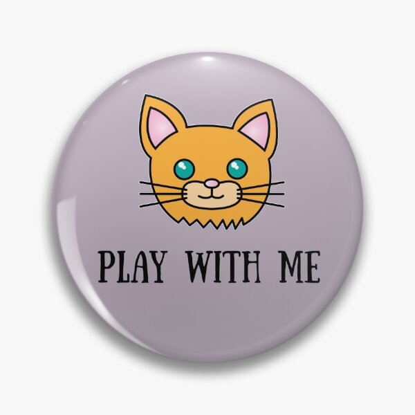 Item preview, Orange Play With Me Cat - Funny Quotes Gift For Cat Lovers designed and sold by Sugar-Magnolia.