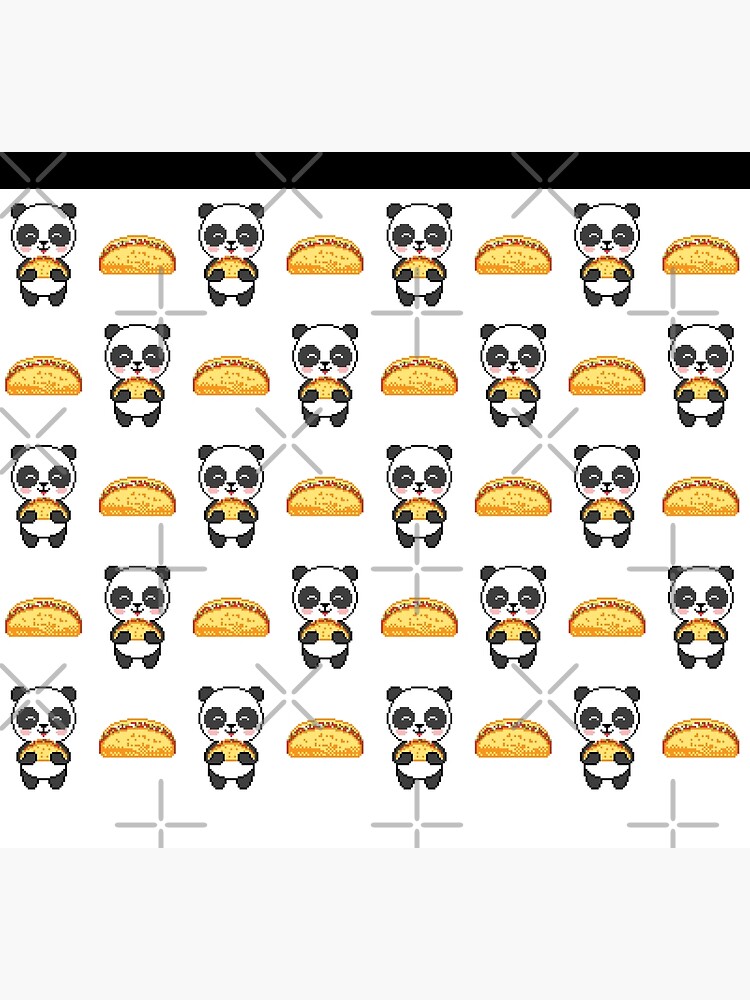 Disover Panda with tacos pattern Socks
