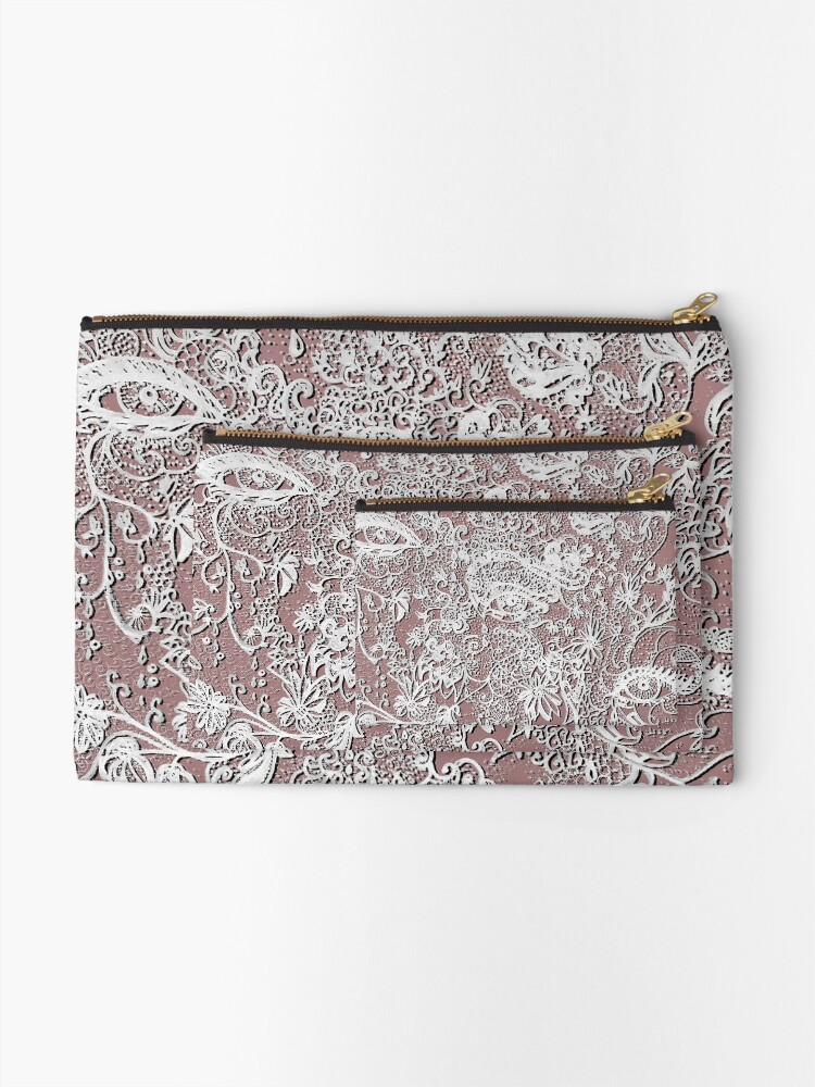 Alternate view of Textile tattoo "Aenik" Zipper Pouch