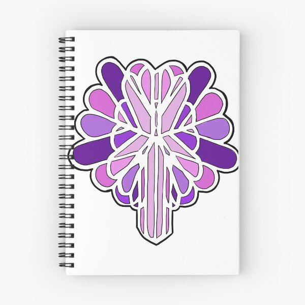 Item preview, Corazones repetidos rosa / violeta designed and sold by NeedlingGod.