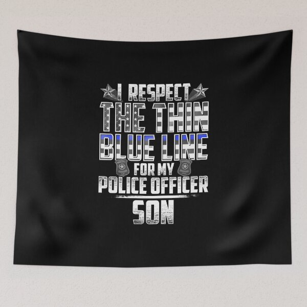 Item preview, Son Police Officer Thin Blue Line designed and sold by wheedesign.
