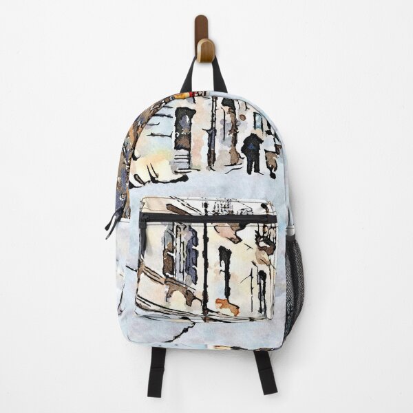 Item preview, L'Aquila: street and building with scaffoldings designed and sold by Giuseppe Cocco.