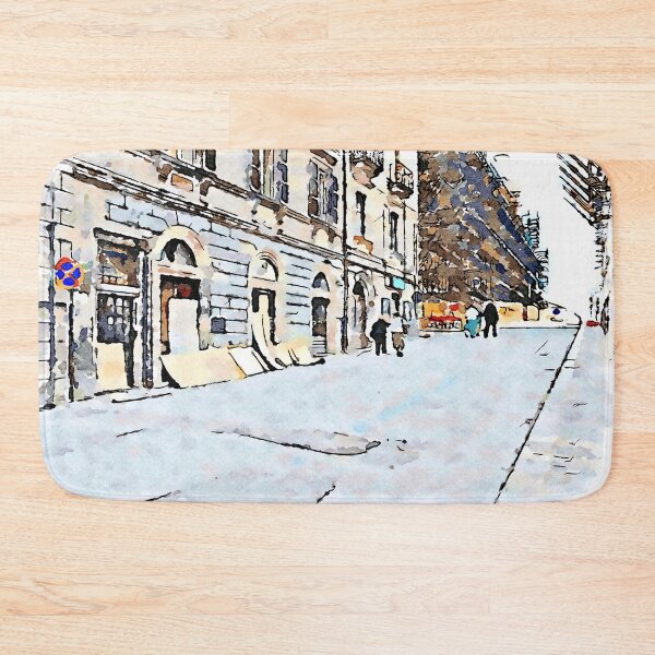 Item preview, L'Aquila: street and building with scaffoldings designed and sold by Giuseppe Cocco.